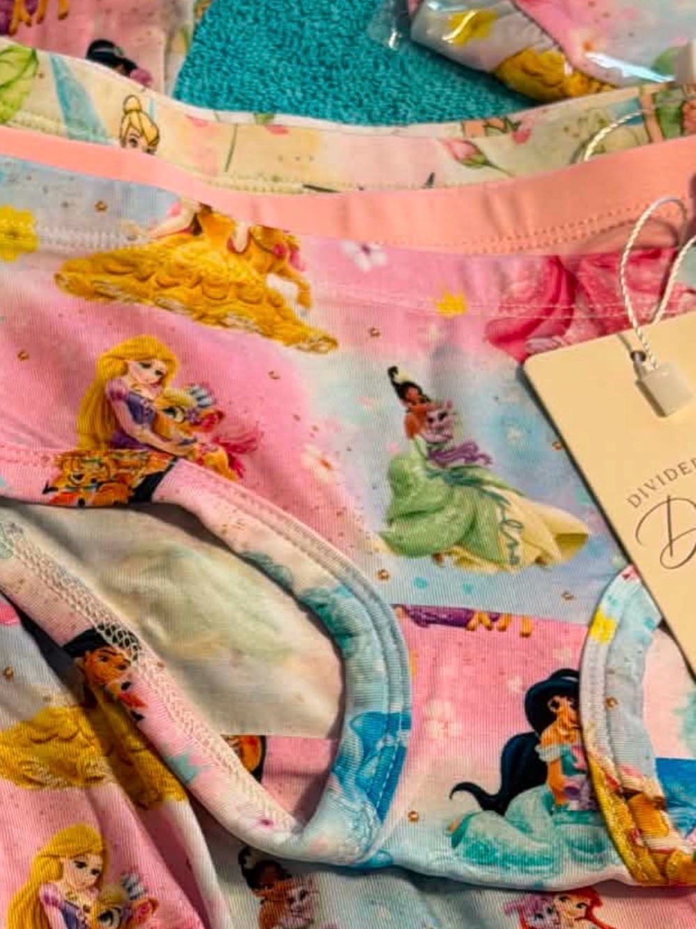 Girls' Disney Princess Briefs in Pink Multicolor -